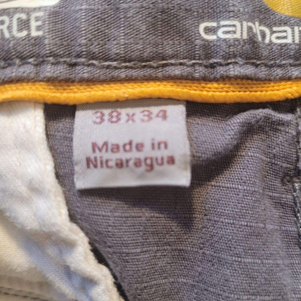 Carhartt Force ripstop mens gray cargo pants- 38 X 34.        L49 - Picture 8 of 13